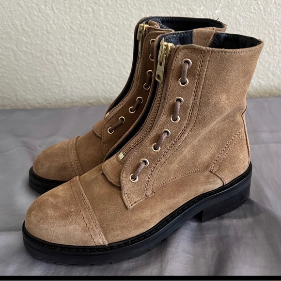 All Saints Ariel Combat Suede Boots Size EU 36 New - Picture 13 of 14